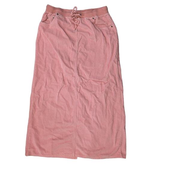 Chadwick's Pink corduroy long pink skirt Size 10 - Picture 1 of 8